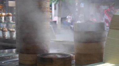 Nanjing şehrinin gündüz panoraması, Çin, 4k 