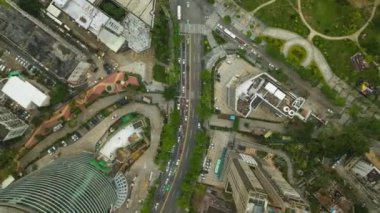 Zhuhai şehrinin havadan panoramik görüntüsü, Çin, 4k, zaman aşımı 