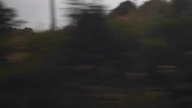 Guangzhou 'ya tren yolculuğu, Çin, POV, 4K 