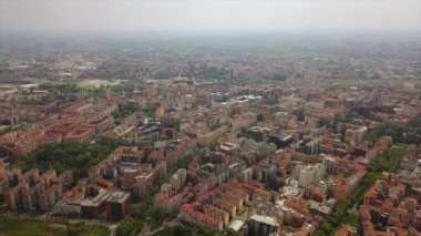 Milano şehir manzarasının havadan görünüşü, İtalya 