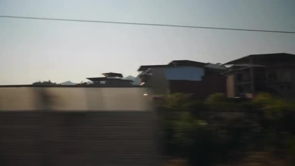 开往中国广州的火车车程 Pov — 图库视频影像