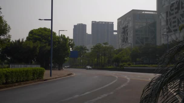 Panorama Ralenti Circulation Routière Foshan Chine — Video