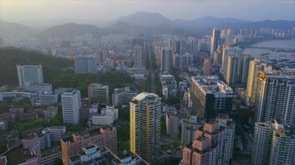 Cidade Aérea Cidade Zhuhai China — Vídeo de Stock