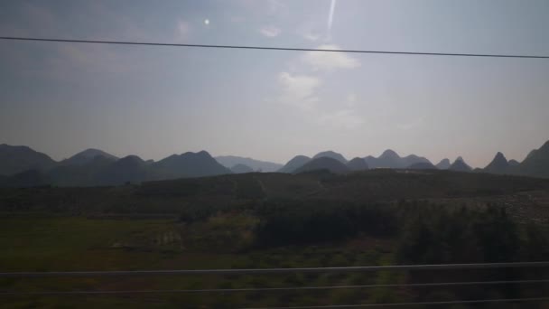 Voyage Train Sur Route Guangzhou Chine Pov — Video