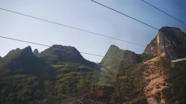 Train Road Trip Guangzhou China Pov — Stock Video