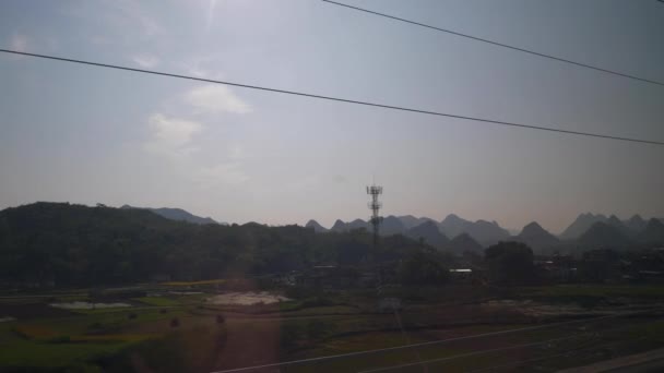 Viaje Tren Guangzhou China Pov — Vídeo de stock
