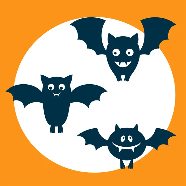 Set murciélago Halloween Vectores de stock libres de derechos