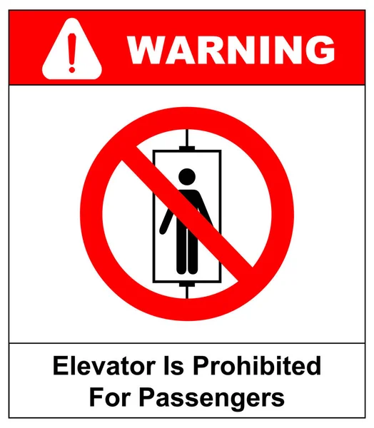 不要使用电梯标志。不要使用电梯, 禁止标志与向上和向下箭头, 被隔绝的例证. — 图库照片