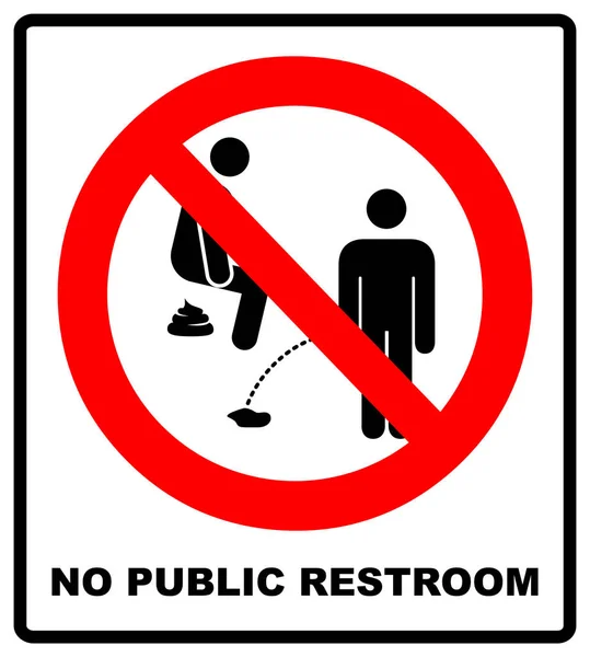 No peeing sign illustration isolated on white background. No urinating