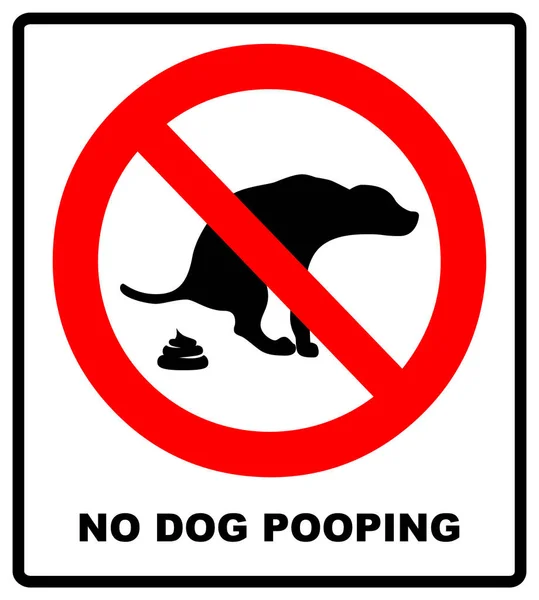 没有狗粪便标志例证在白色背景 — 图库照片