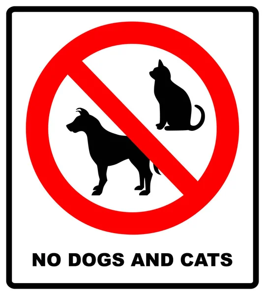 Pas d'animaux acceptés signe. rond rouge aucun animal isolé illustration Images De Stock Libres De Droits