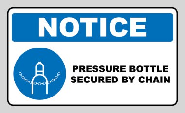 Sıkıştırılmış gaz işareti tasarımı beyaz arka plan üzerinde izole