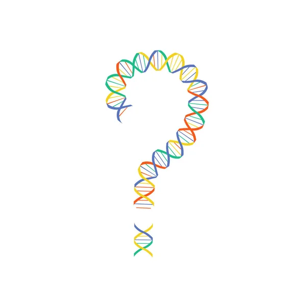 Gén DNS a szerkesztési vektor-koncepció élénk színek — Stock Vector