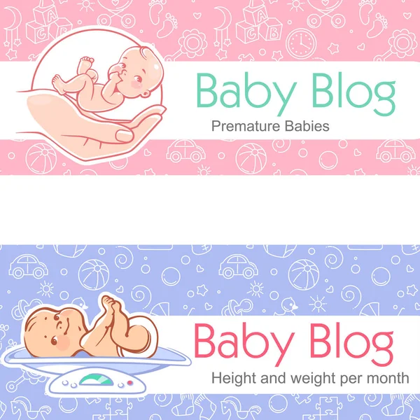 Illustration for baby blog