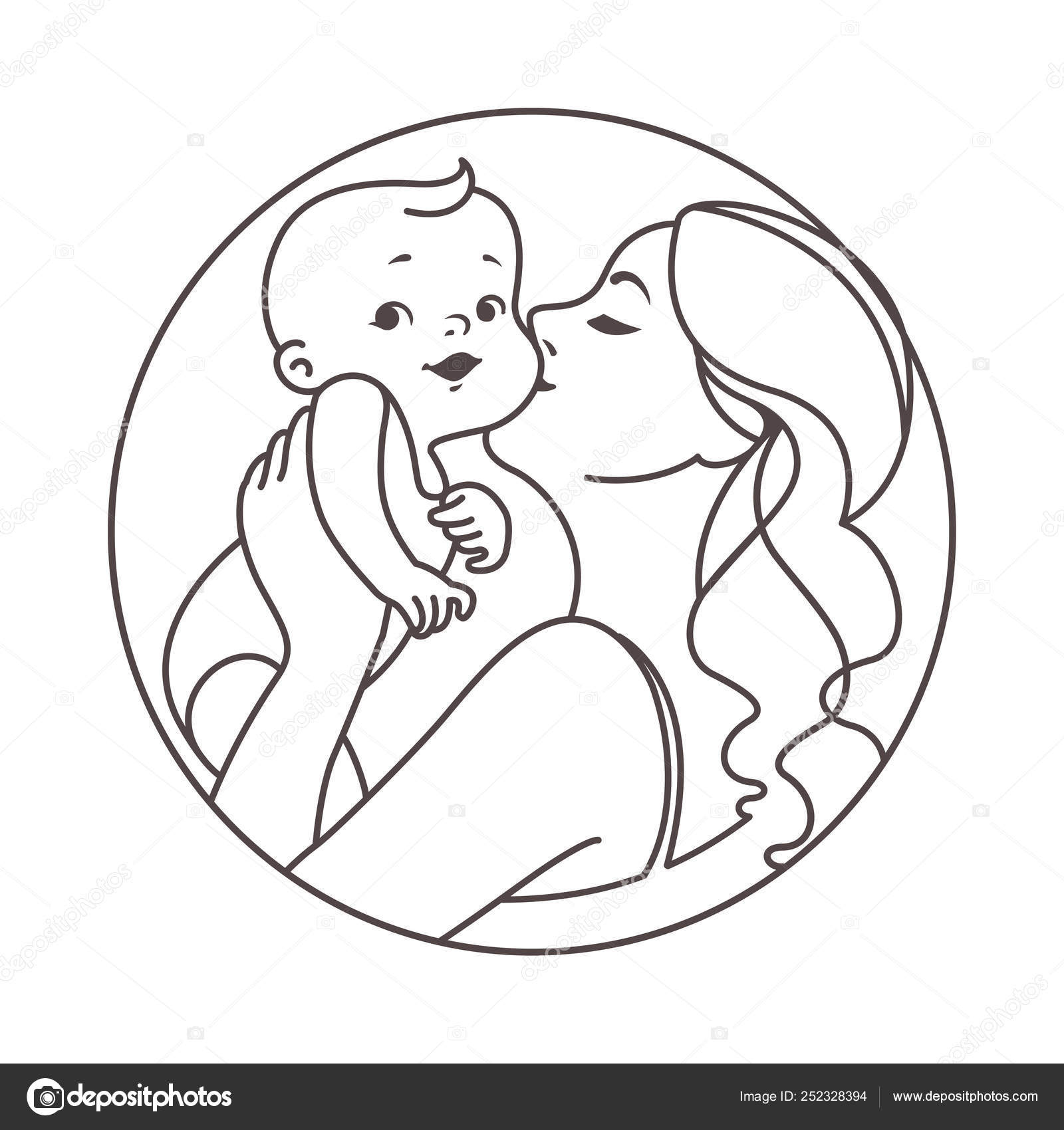 Cute Drawing Mother And Baby Cute Easy Mother Drawing Mom