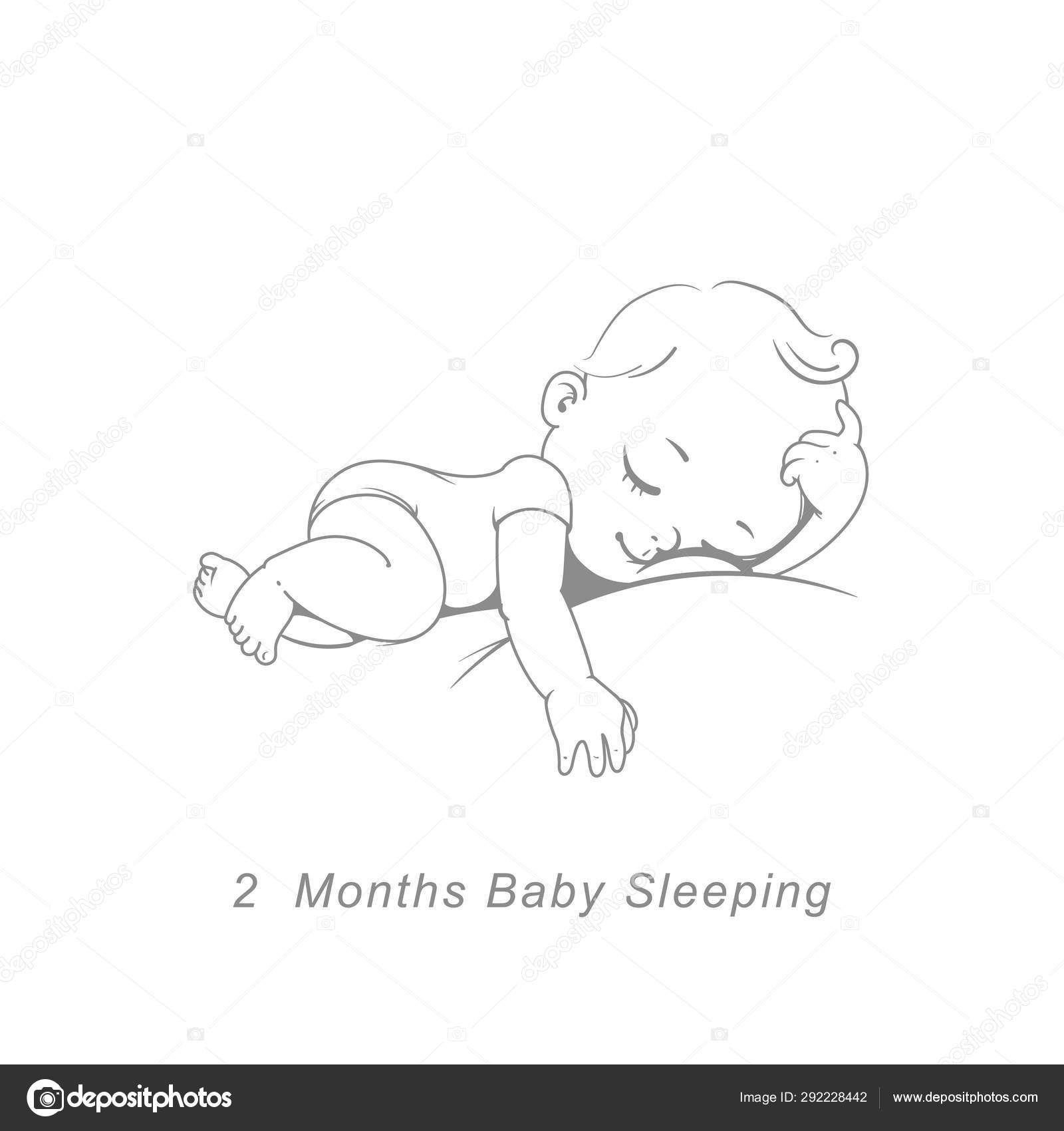 Little Baby Month Baby Development Milestones First Year Cute Little Stock Vector Royalty Free Vector Image By C Natoushe 292228442