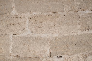 İspanya eski kumlu taş tuğla duvar