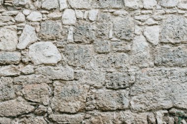 Büyük gri taş duvar. Taş dokusu