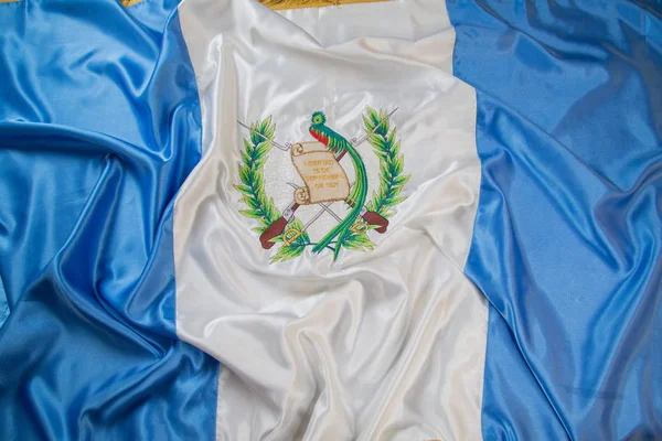 Zászló Guatemala integetett - Függetlenség napja Guatemala — Stock Fotó