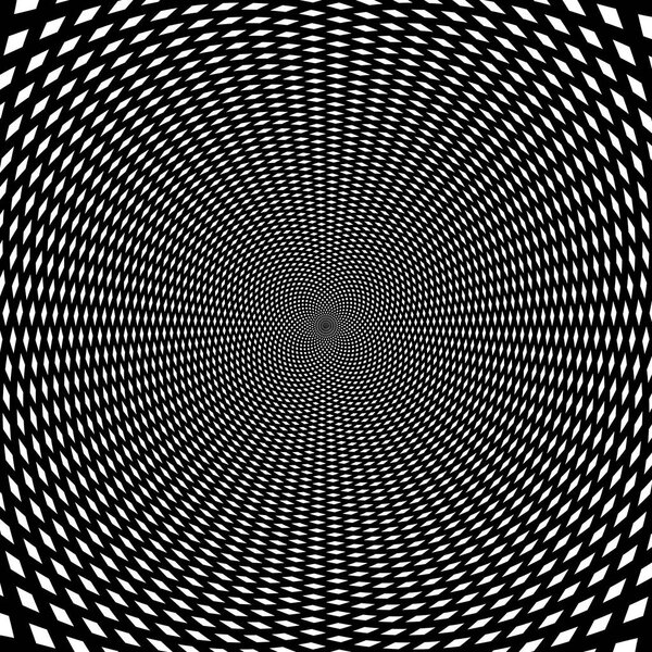 Psychedelic optical spin illusion background. Illusion of motion effect image.