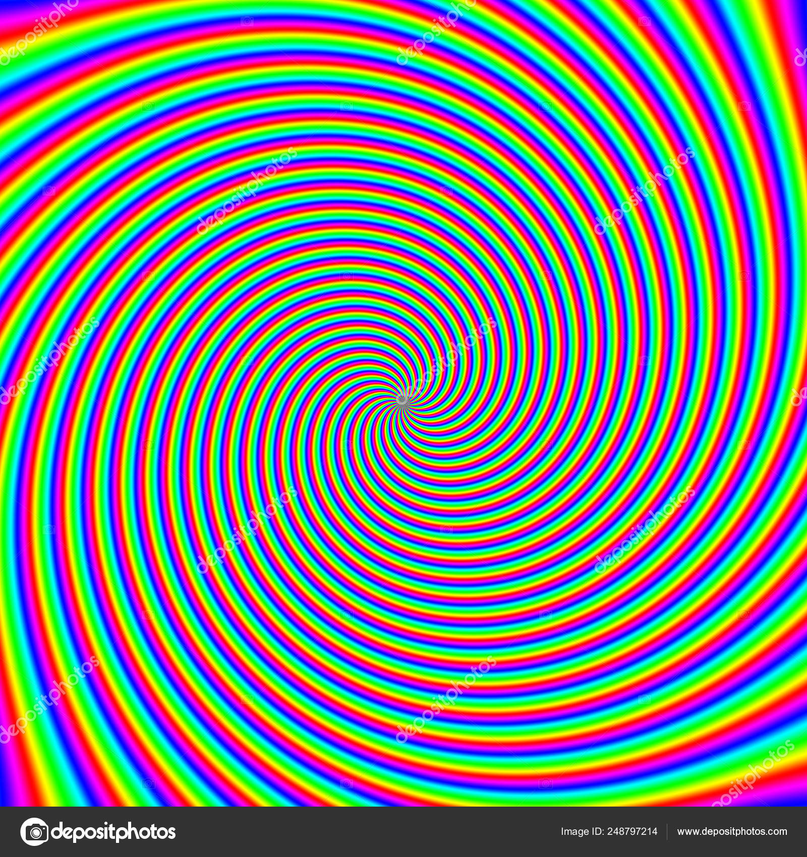 Psichedelico ottica spin illusione sfondo . — Foto stock di © EvilWata  #248797214, image size:1600x1700