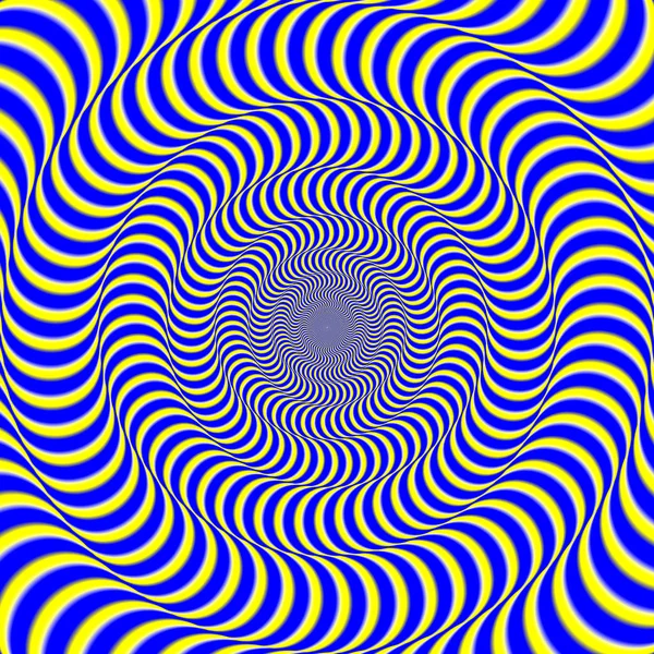 Psykedeliska optiska spin illusion bakgrund. — Stockfoto