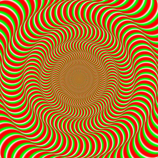 Psychedelické optické rotace iluzí pozadí. — Stock fotografie