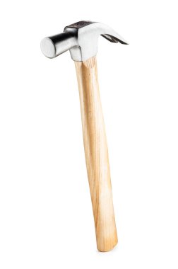 pençe beyaz bir arka plan üzerinde izole çekiç