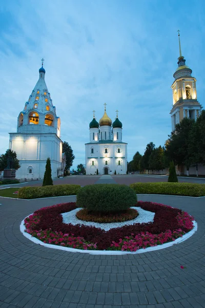 Kolomna Rússia Igrejas Ortodoxas Praça Catedral Torre Sino Igreja Tikhvin — Fotografia de Stock