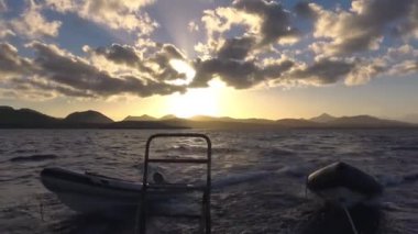 Meksika. La Paz' ı. Kaliforniya Körfezi'nin pitoresk sahili.