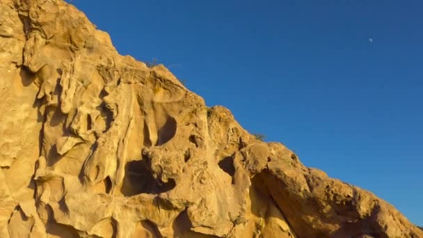メキシコ ラパス カリフォルニア湾沿岸の美しい岩 — ストック動画