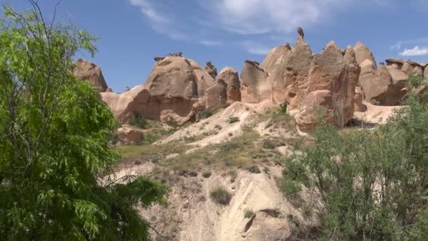 Devrent Valley Travelling Cappadocia Turkey — Stock Video