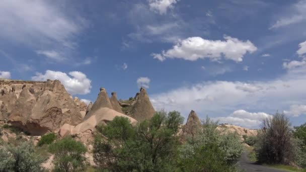 Devrent Valley Travelling Cappadocia Turkey — Stock Video