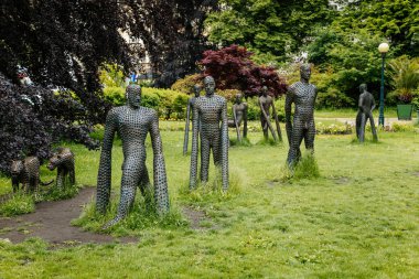 Şehir manzarası, Street Tziste, Karlovy Vary, Çek Cumhuriyeti 06 Haziran 2020