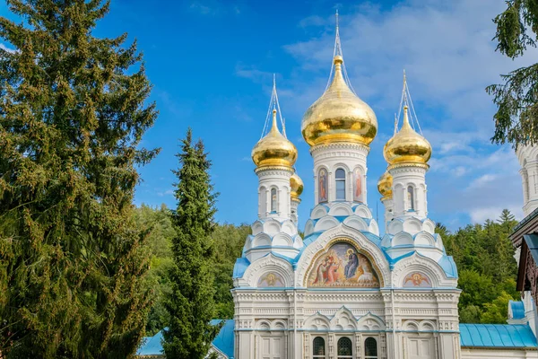 Καθεδρικός Ναός Αγίου Πέτρου Και Παύλου Karlovy Vary Τσεχική Δημοκρατία — Φωτογραφία Αρχείου