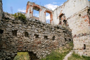 Gotik kale ve Rönesans kalesi Zviretice, Bakov nad Jizerou, Orta Bohem Bölgesi, Çek Cumhuriyeti. 18 Temmuz 2020