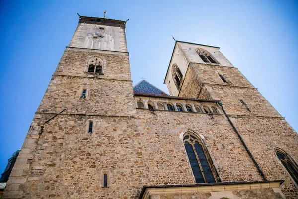 圣詹姆斯大教堂 早期哥特式 捷克共和国 Jihlava 2020年7月5日 — 图库照片