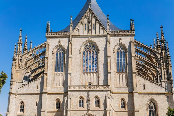 Kościół Barbary Unikalna Gotycka Katedra Kutnej Górze Region Środkowoczeski Czechy — Zdjęcie stockowe