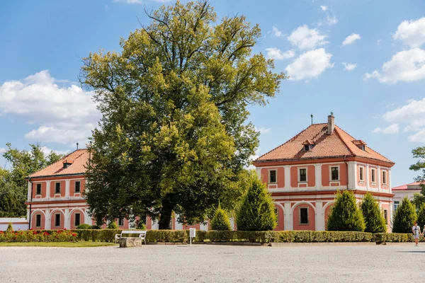 Chateau Mnichovo Hradiste, Rönesans Şatosu, Orta Bohem Bölgesi, Çek Cumhuriyeti, 16 Ağustos 2020