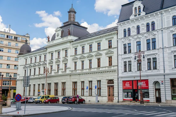 Merkezi postanenin tarihi binası, Liberec, Kuzey Bohemya, Çek Cumhuriyeti, 16 Ağustos 2020.