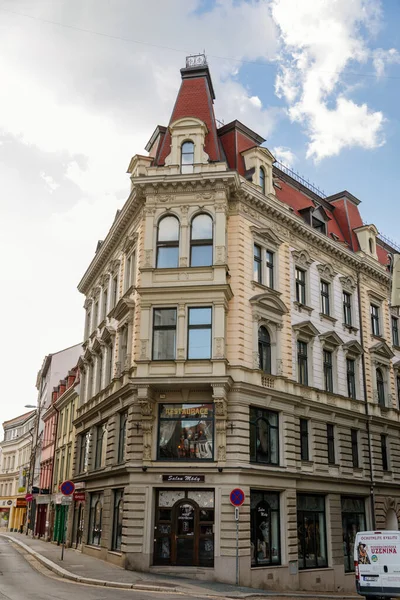 Tarihi bina, eski kasaba öküzü, Liberec, Kuzey Bohemya, Çek Cumhuriyeti, 16 Ağustos 2020.