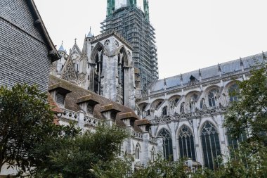Gotik kilise Notre Dame de Rouen Katedrali, Rouen, Normandiya, Fransa, 25 Eylül 2019