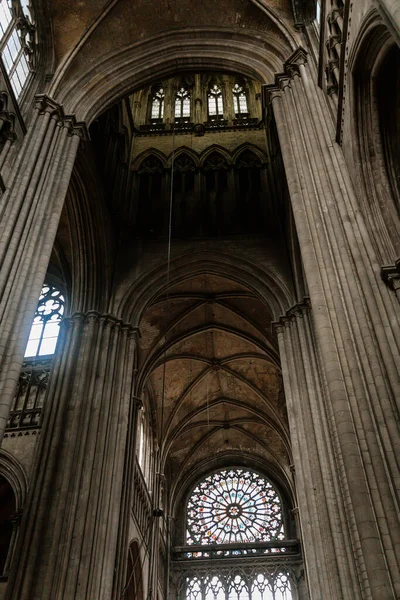 Kościół Gotycki Notre Dame Rouen Cathedral Rouen Normandia Francja Września — Zdjęcie stockowe