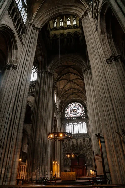 Готическая Церковь Нотр Дам Руан Руан Нормандия Франция Сентября 2019 — стоковое фото
