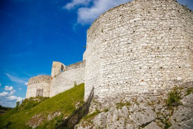 Gotik şato Rabi 'nin kalıntıları Ulusal Park Sumava, Rabi, Çek Cumhuriyeti, Haziran 01, 2019.