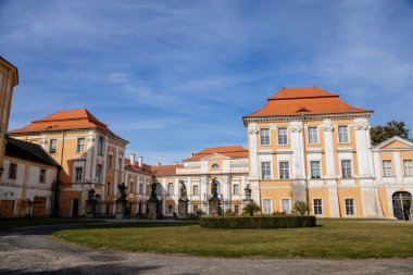 Castle Duchcov, chateau in classicist style, northern Bohemia, Czech Republic, September 19, 2020 clipart