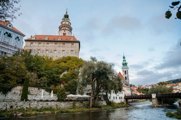 Średniowieczny Zamek Cesky Krumlov Czechy Południowe Czechy Września 2020 — Zdjęcie stockowe