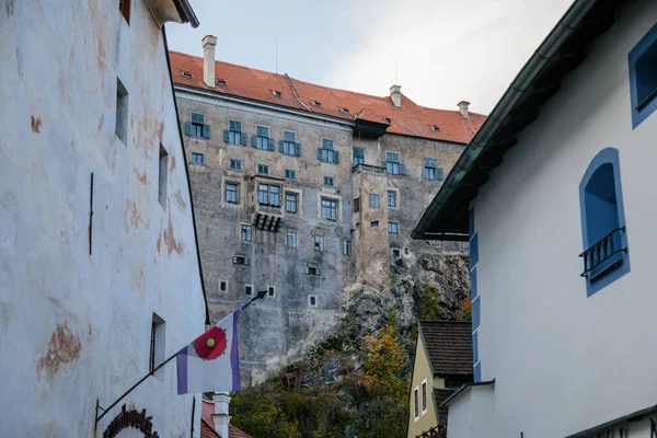 Medeltida Slott Cesky Krumlov Södra Böhmen Tjeckien September 2020 — Stockfoto