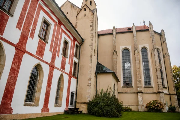 Historiska Kristna Kloster Golden Crown Zlata Koruna Och Kyrkan Antagandet — Stockfoto