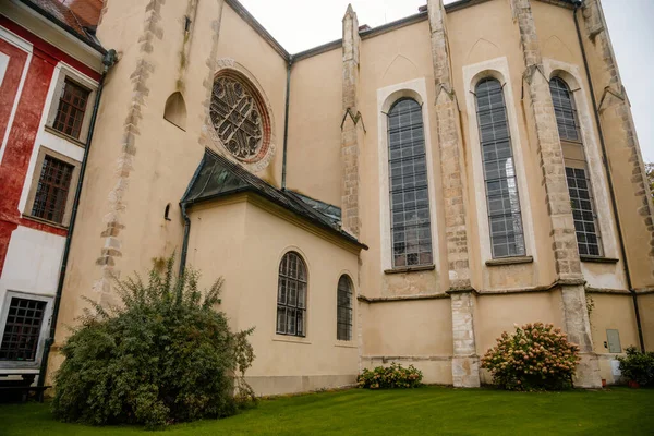 Historisch Christelijk Klooster Gouden Kroon Zlata Koruna Kerk Van Hemelvaart — Stockfoto